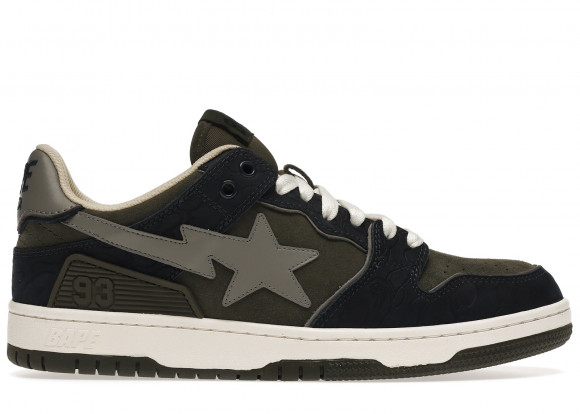 A Bathing Ape Bape SK8 Sta Army Green Dark Blue - 1H80-191-019