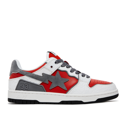 BAPE Sk8 Sta 'White Red' - 1H80191017-RED