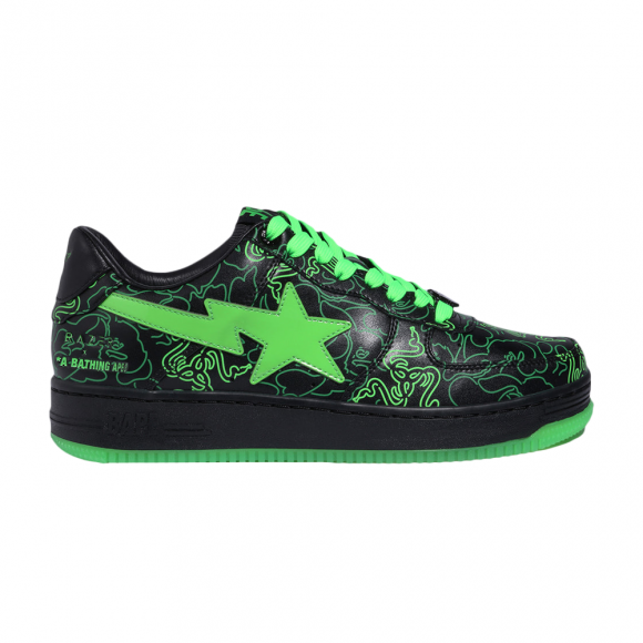 Razer x Wmns Bapesta Low M2 'Neon Camo' - 1I23291902-GRN