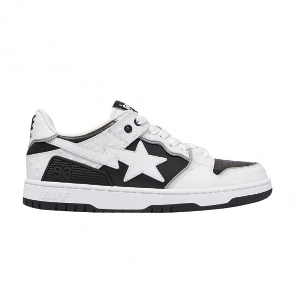 Sk8 Sta #1 'Faux Ostrich Leather Pack - Black' - 1K30191308-BLK