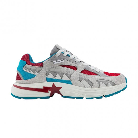 BAPE Shark Sta #2 'Grey Blue Red' | Men's Size 13 - 1L30-191-320-GRY