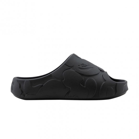 BAPE A Bathing Ape Slide #1 'Black Solid Camo' | Men's Size 12 - 1M30191323-BLK