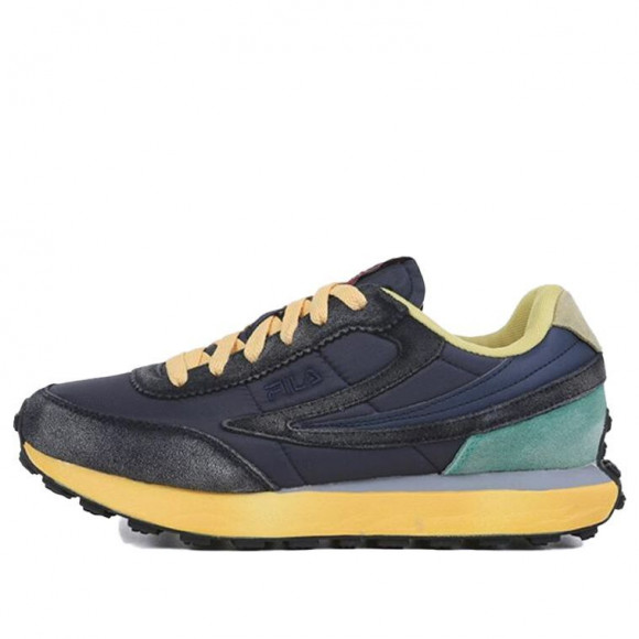 FILA Pontino Washing Low Top Running Shoes Black/Blue/Yellow - 1RM01570D_147