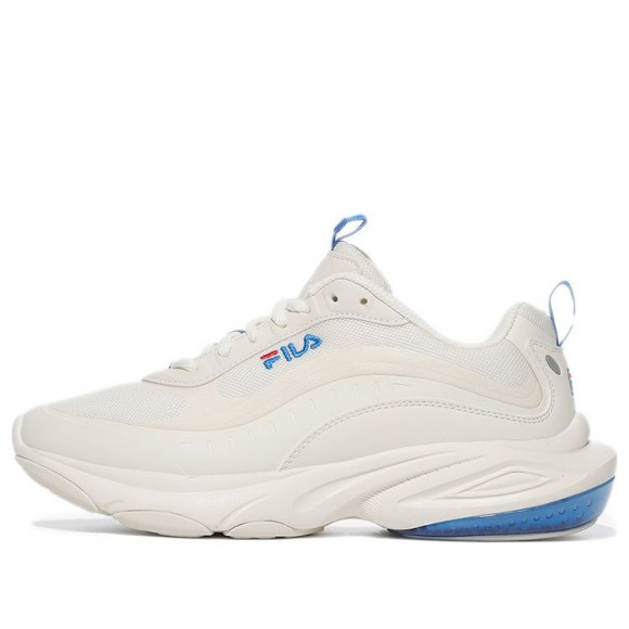 FILA White/Blue Marathon Running Shoes (Unisex/Low Tops/Shock-absorbing/Non-Slip/Korean Version) 1RM01674D_125 - 1RM01674D_125