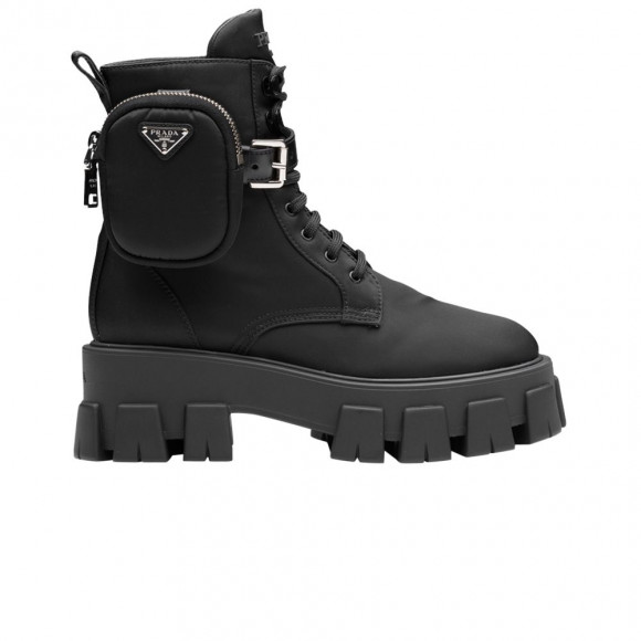 Prada Wmns Monolith Pouch Lace-Up Boot 'Black' | Women's Size 3.5 - 1T549M-1YFL-F0002