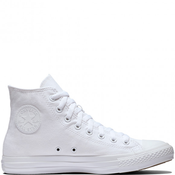 all white high top chuck taylors