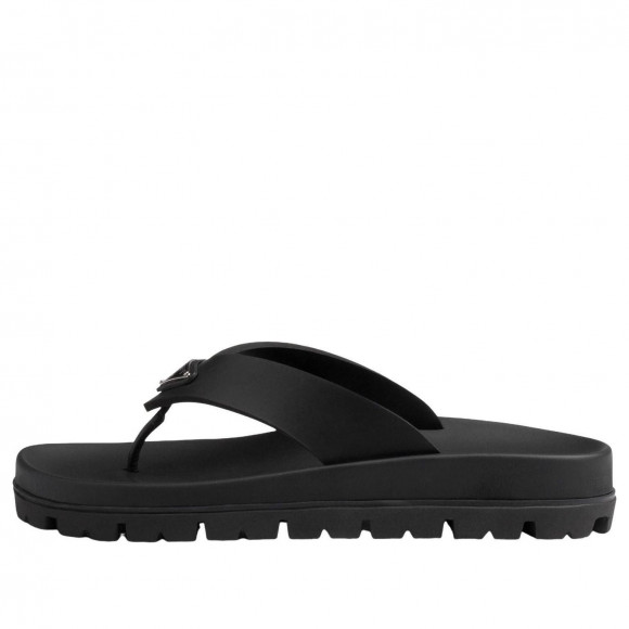 (WMNS) PRADA SS26 Rubber Thong Sandals 'Black' 1Y420N-3LKK-F0002 - 1Y420N-3LKK-F0002