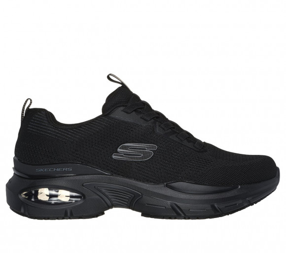 Skechers Men's Work Slip-Resistant: Skech-Air Ventura Sneaker in Black - 200220EC