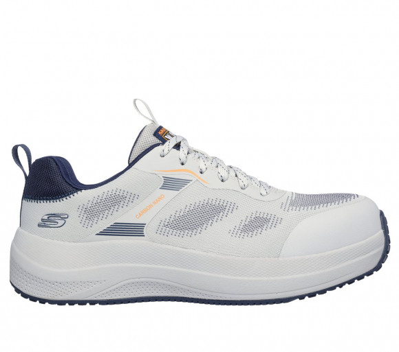 Skechers Men's Work: Transporter Lite Sneaker in Gray/Navy Blue - 200263EC