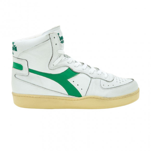 Diadora Mi Basket Used 'White Verdant green' | Men's Size 12.5 - 201-158569-C6834