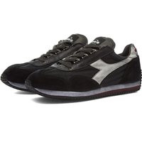 Diadora Men's Equipe H Dirty Stone Wash Evo Sneakers in Anthracite Black - 201-174736-80004