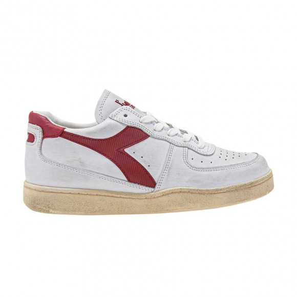 Diadora Mi Basket Low Used 'White Garnet' | Men's Size 6.5 - 201-179043-C7114