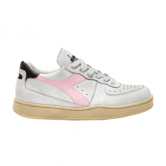 Diadora Mi Basket Low Used 'White Parfait Pink' | Men's Size 5 - 201-179043-D0807