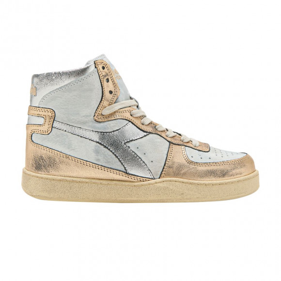 Diadora Mi Basket 'Metallic Used - White Beige' | Grey | Men's Size 8.5 - 201-179440-C1354