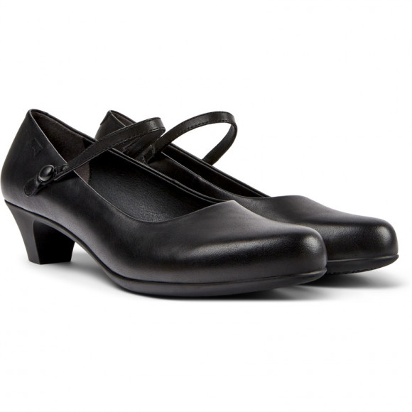 Camper Helena - Formal Shoes For Women - Black, Smooth Leather - 20202