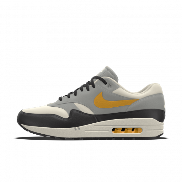 Chaussures personnalisables Nike Air Max 1 By You pour Homme - Gris - 2035800128