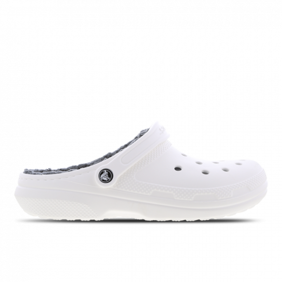 Crocs Classic Lined Clog - Women's Clogs Shoes - White / White - 203591-10M