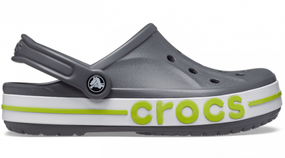 Crocs Bayaband Klompen Unisex Slate Grey / Lime Punch - 205089-0GX
