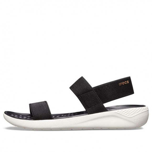 (WMNS) Crocs LiteRide Fashion Black Sandals - 205106-066