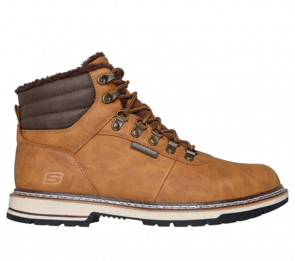 Skechers mężczyźni Waterproof Relaxed Fit: Corado - Memphis w Pszeniczny, Rozmiar 42 Buty - 205623