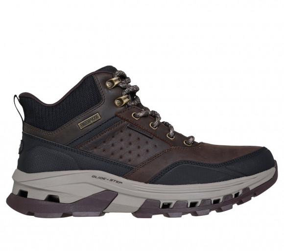 Skechers Men's Slip-ins Waterproof Relaxed Fit: Glide-Step Randell - Brecken Boots in Chocolate - 205639