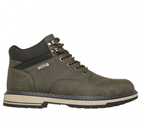 Skechers Men's Relaxed Fit Waterproof: Corado - Emerson Boots in Olive - 205954