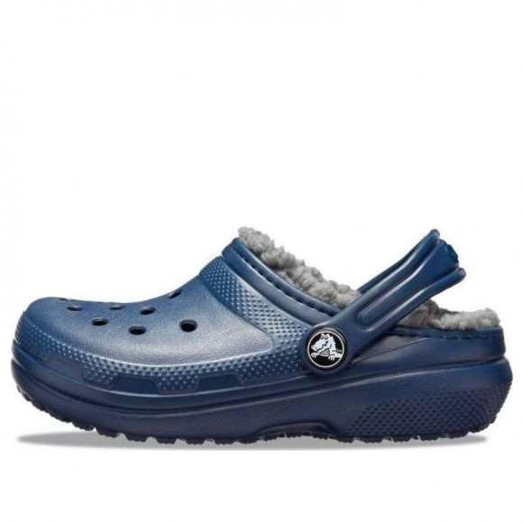 (GS) Crocs Classic Lined Glitter Clog 'Blue' - 207010-459
