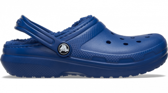 Crocs Classic Lined Klompen Kinder Ribbon Blue - 207010-5FH