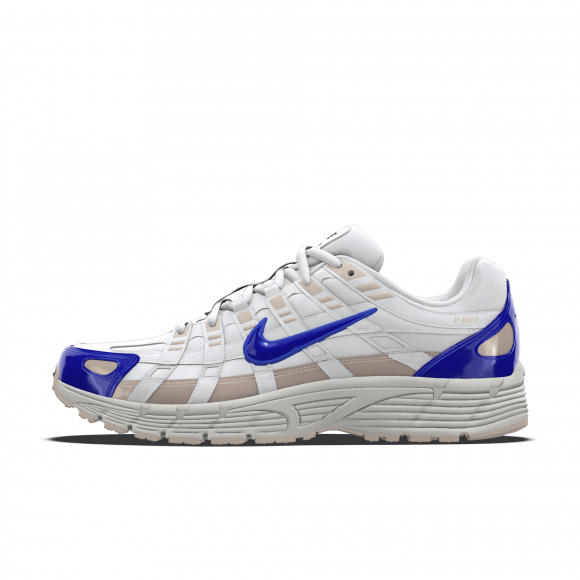 Chaussure personnalisable Nike P-6000 By You pour femme - Blanc - 2072641836
