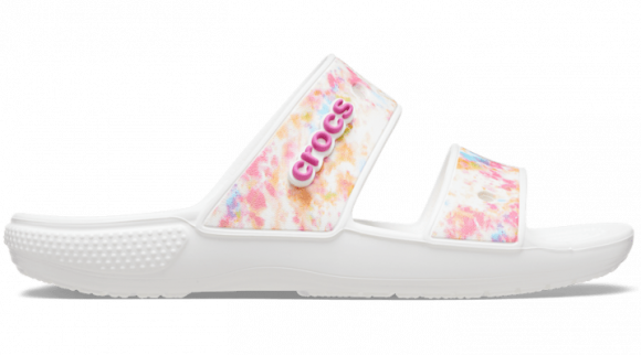 Crocs unisex Classic Tie-Dye Graphic Sandals Multi / White - 207283-928