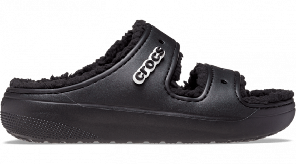 Crocs unisex Classic Cozzzy Sandals Black / Black - 207446-060