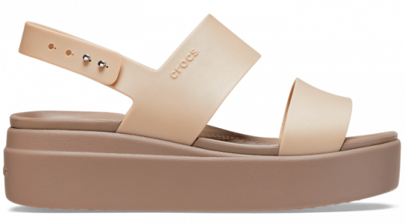 Crocs metallic champagne Clearance