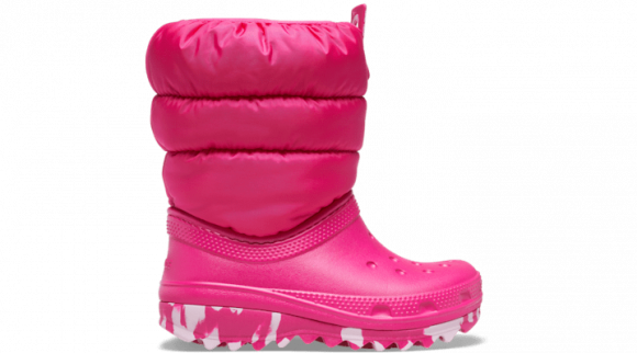 Crocs Classic Neo Puff Boot Laarzen Kinder Candy Pink - 207684-6X0