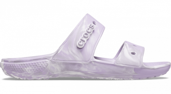 Crocs unisex Classic Marbled Sandals Lavender / Multi - 207701-5PT