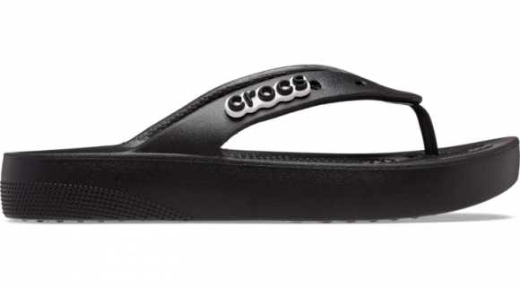 Crocs Classic Platform Flips Women Black - 207714-001