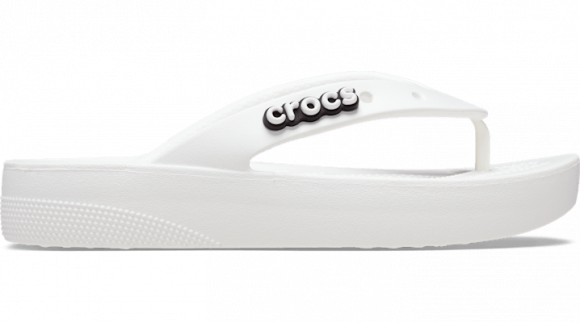 Crocs Classic Platform Flips Women White - 207714-100
