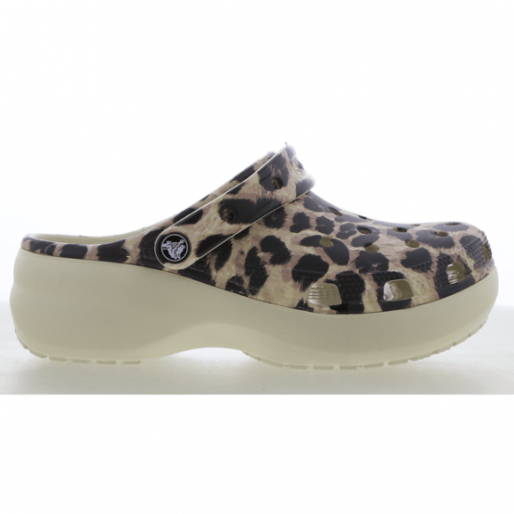 Crocs Classic Platform Animal Remix W Clogs Women Bone / Leopard - 207844-2Y4