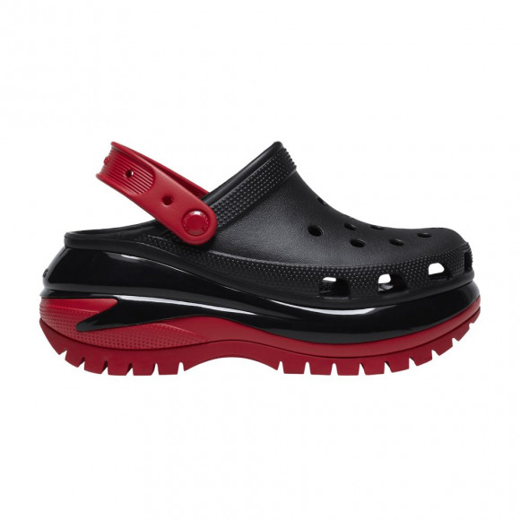 Crocs Mega Crush Clog 'Black Varsity Red' | Men's Size 5 - 207988-0WQ