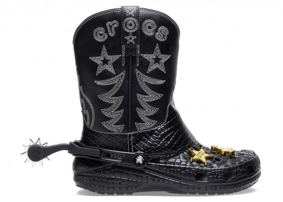 Crocs Classic Cowboy Boot Black - 208695-001