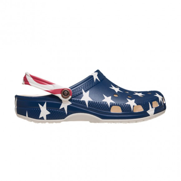 Crocs Classic Americana Clog | Multi-Color | Kid's Size 4 - 208840-0PZ