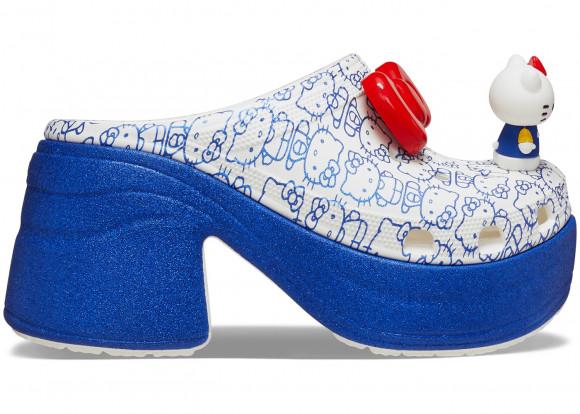 Crocs Siren Clog Hello Kitty 50th Anniversary Blue Glitter - 209451-100