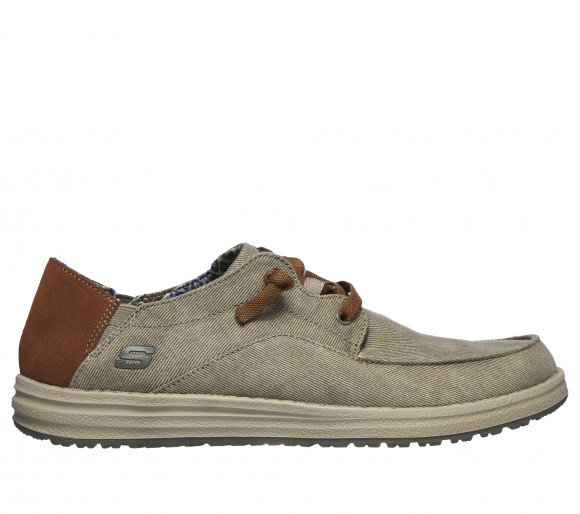 Skechers Men's Relaxed Fit: Melson - Planon Sneaker in Taupe - 210116