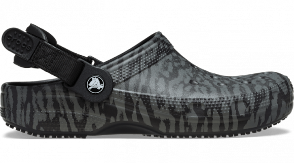 Crocs | Unisex | Classic Work Graphic | Clogs | Black/Carbon | - 210454-0TP