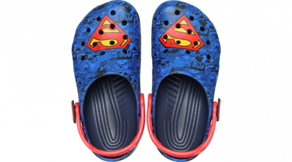 Boys Grade-School Superman Classic Clog Multi Sandals 11 Multi - 211132-90H