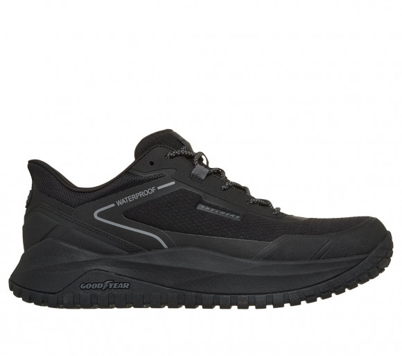 Skechers Uomo Slip-ins Waterproof Relaxed Fit: Badger - Koda Sneaker in Nero, Taglia 39.5 - 211367