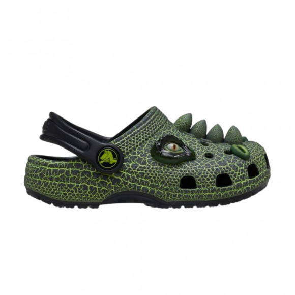 Crocs Classic Clog IAM Scary Dino | Green | Infant Size 7 - 211372-001
