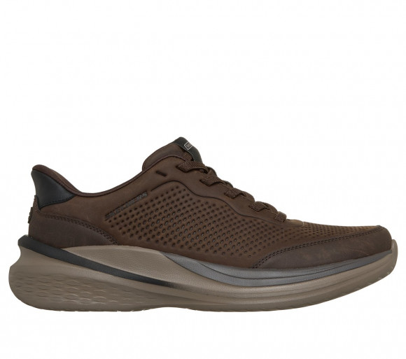 Skechers Uomo Slip-ins Relaxed Fit: Slade 2.0 - Waybound Sneaker in Cioccolato, Taglia 39.5 - 211392