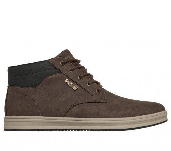 Skechers Uomo Waterproof: Palmiro - Wallace Sneaker in Cioccolato, Taglia 39.5 - 211461