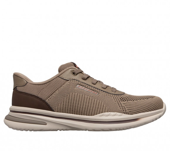 Skechers Men's Slip-ins Relaxed Fit: Norlan - Samson Sneaker in Taupe - 211493