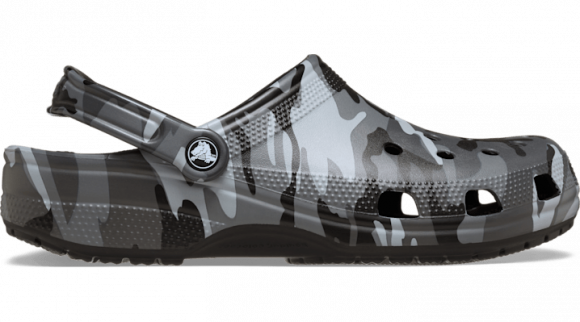 Crocs | Unisex | Classic Camouflage | Clogs | Black/Slate Grey | - 211936-0DD